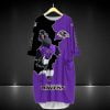Baltimore Ravens Batwing Pocket Dress QW06
