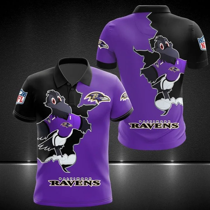 Baltimore Ravens Polo T-Shirt Full Size QW07