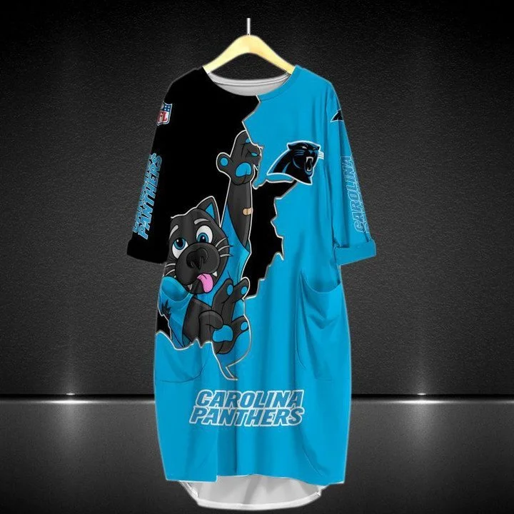 Carolina Panthers Batwing Pocket Dress UC18