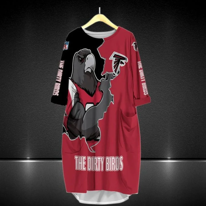 Atlanta Falcons Batwing Pocket Dress ME18