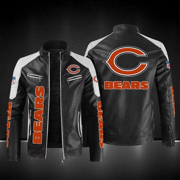 Chicago Bears Leather Jacket RB21