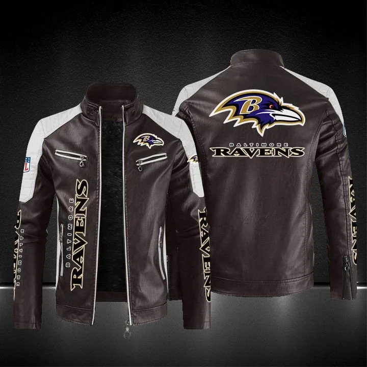 Baltimore Ravens Leather Jacket JU38