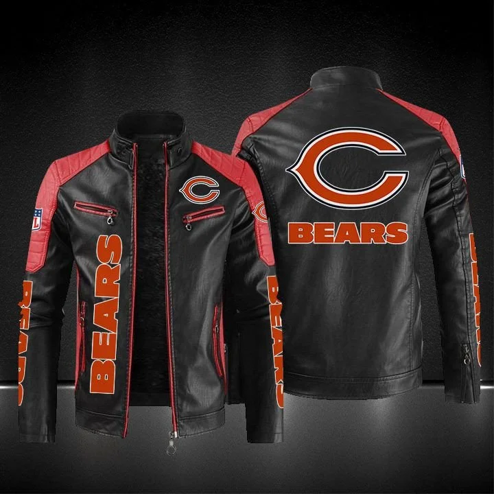 Chicago Bears Leather Jacket HB24