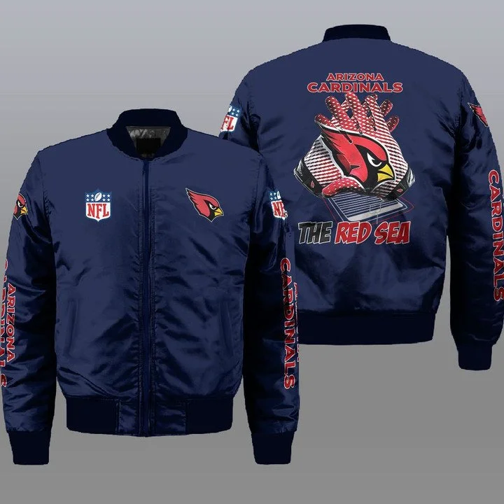 Arizona Cardinals Bomber Jacket Full Size UU72