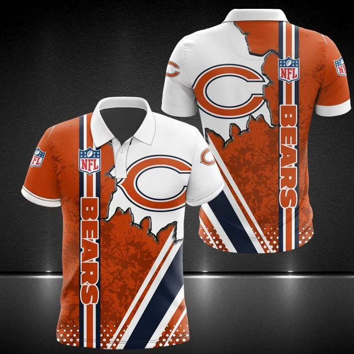 Chicago Bears Polo T-Shirt Full Size OK88