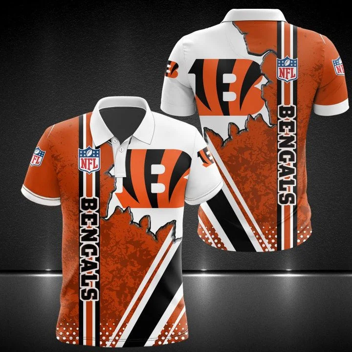 Cincinnati Bengals Polo T-Shirt Full Size TS48