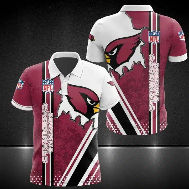 Arizona Cardinals Polo T-Shirt Full Size KZ83