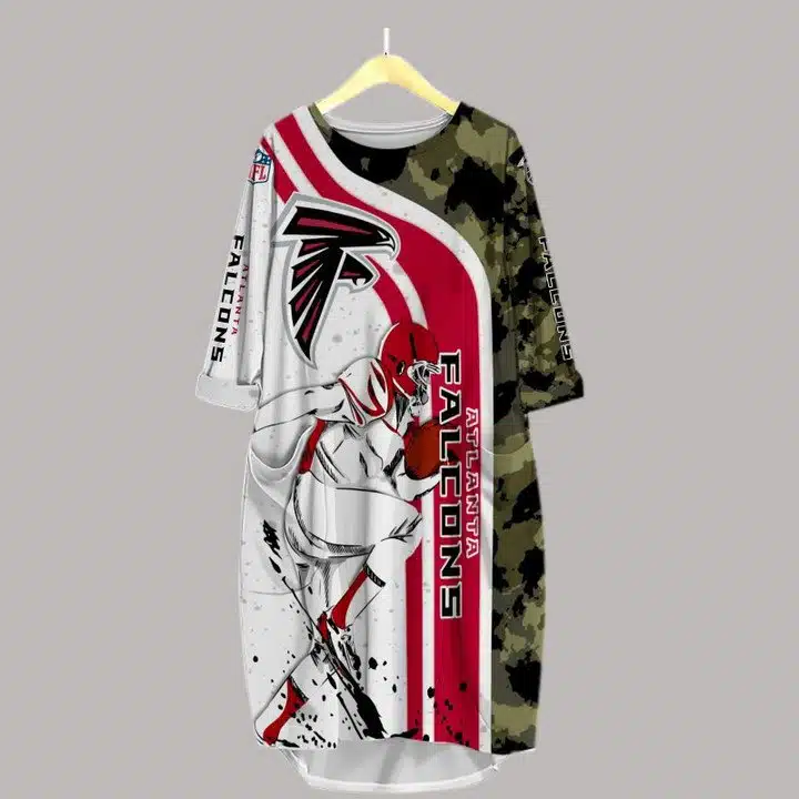Atlanta Falcons Batwing Pocket Dress EM39