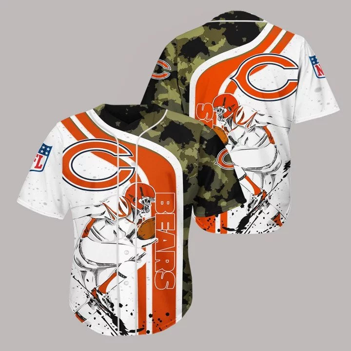 Chicago Bears Baseball Jersey LZ83