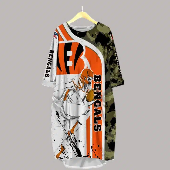 Cincinnati Bengals Batwing Pocket Dress YC82