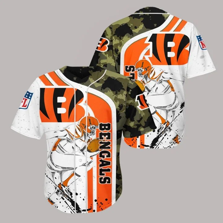 Cincinnati Bengals Baseball Jersey EI82