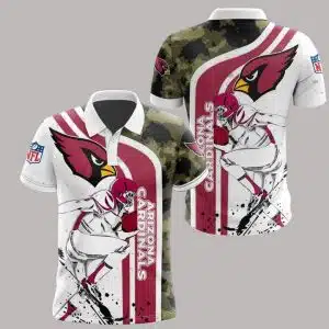 Arizona Cardinals Polo T-Shirt Full Size KX80