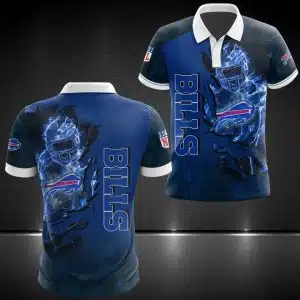 Buffalo Bills Polo T-Shirt Full Size PG53