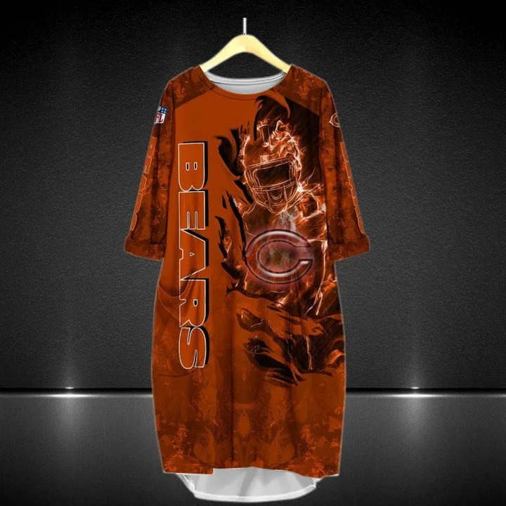 Chicago Bears Batwing Pocket Dress IJ28