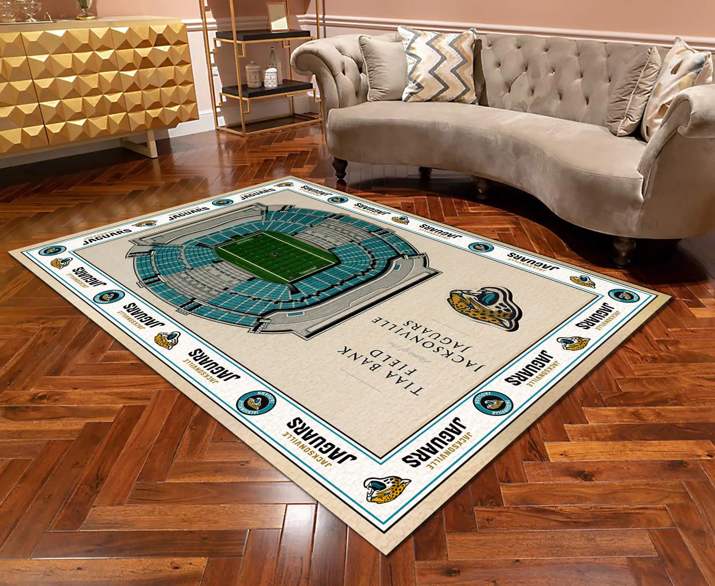 Jacksonville Jaguars Rug FH82 - Image 5