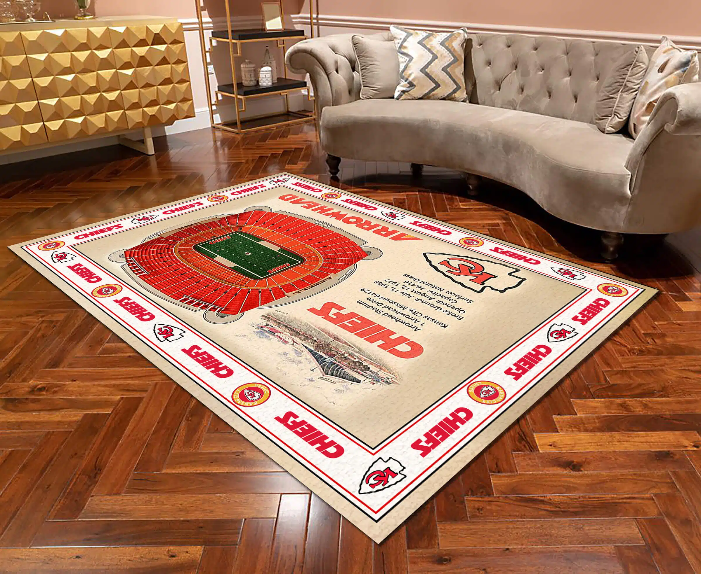 Kansas City Chiefs Rug IG38 - Image 4