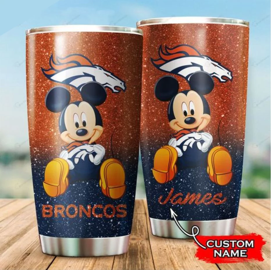 Personalized Disney Denver Broncos Tumbler Cup