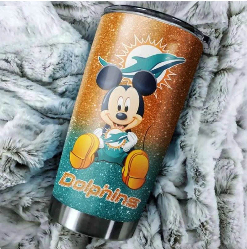 Personalized Disney Miami Dolphins Tumbler Cup
