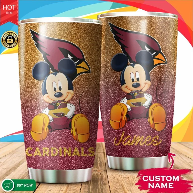 Personalized Disney Arizona Cardinals Tumbler Cup