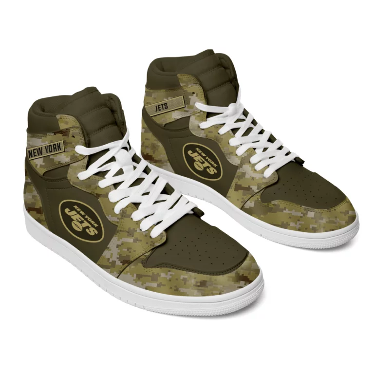 New York Jets Jordan Sneakers WB37 - Image 2