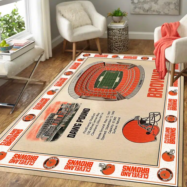 Cleveland Browns Rug IV44 - Image 3