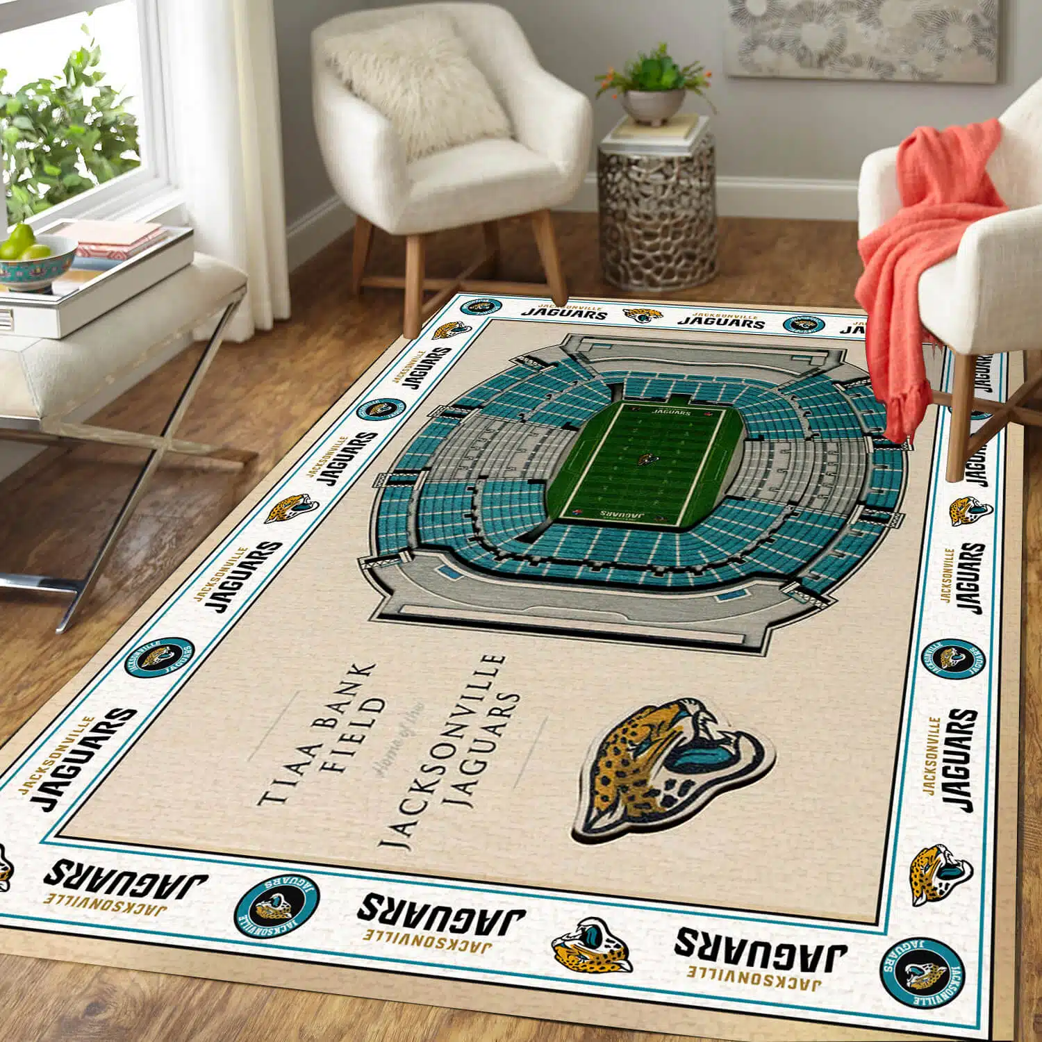 Jacksonville Jaguars Rug FH82 - Image 4