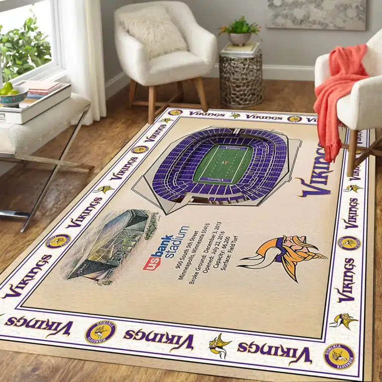 Minnesota Vikings Rug UX20 - Image 3