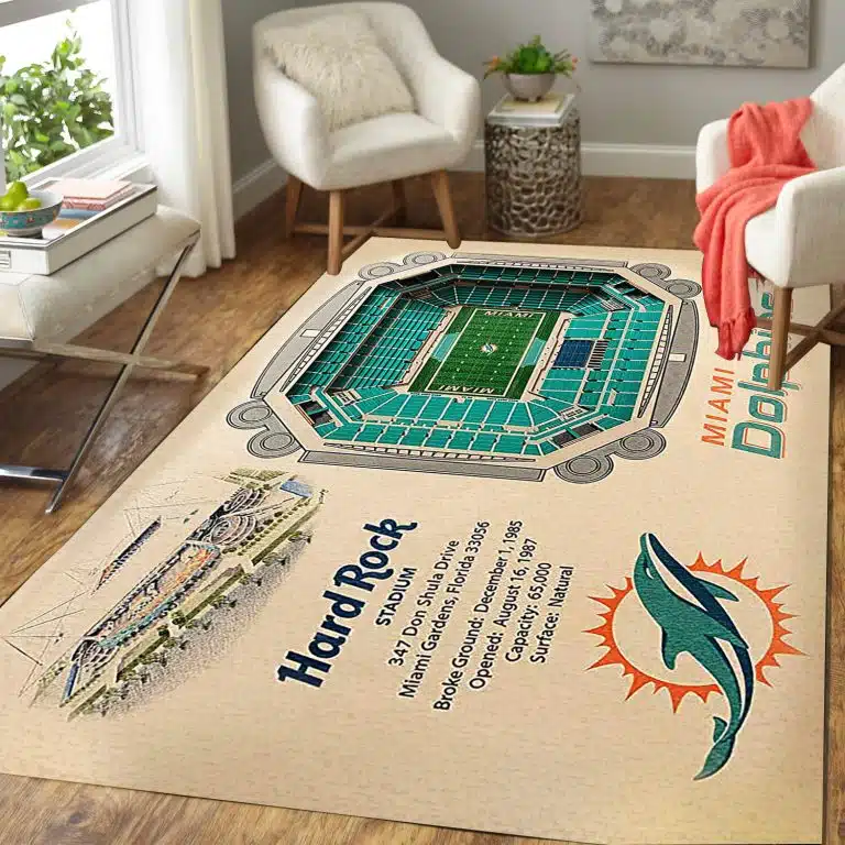 Miami Dolphins Rug ME26 - Image 3