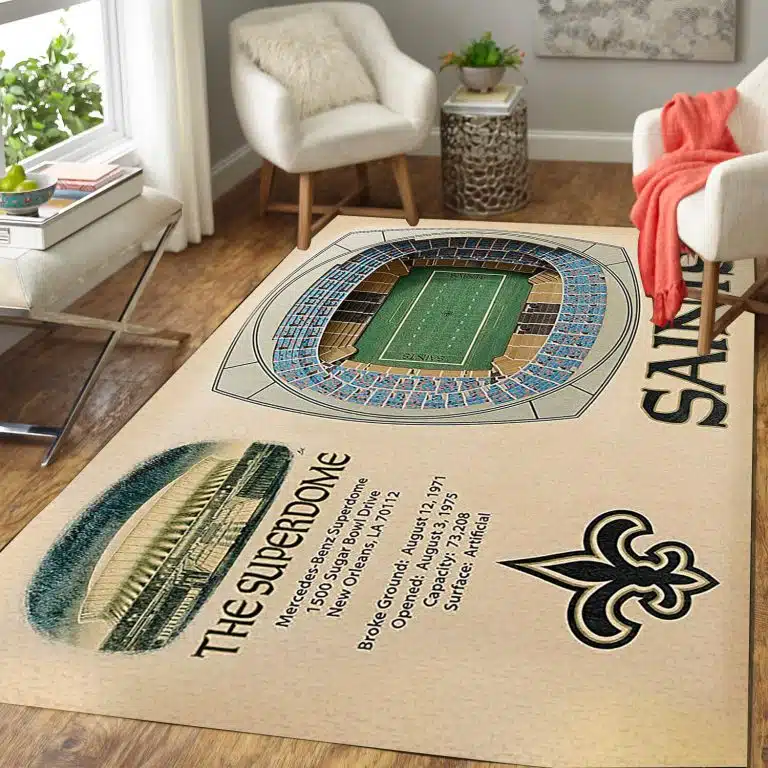 New Orleans Saints Rug YV38 - Image 3