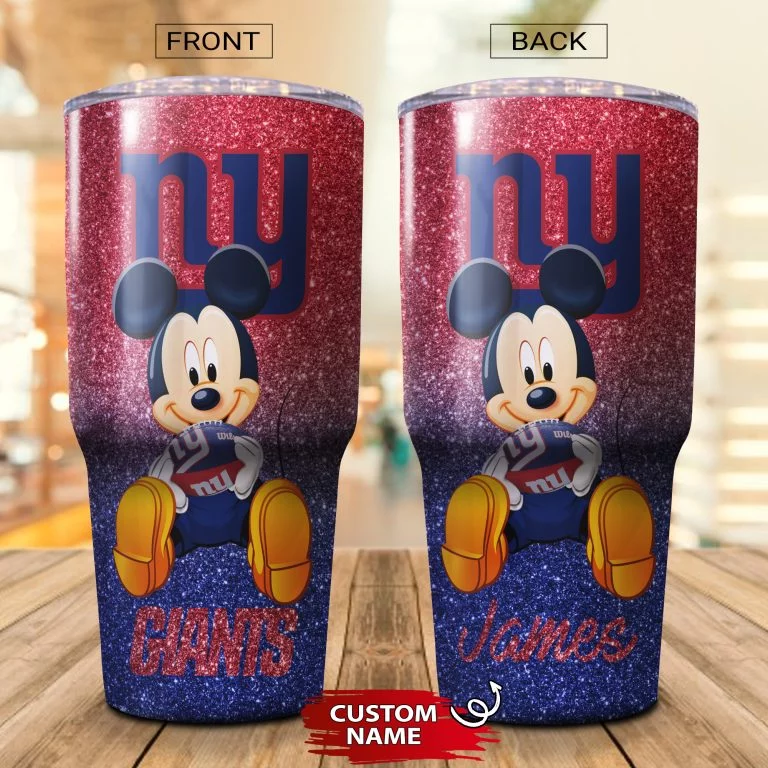 Personalized Mickey New York Giants Tumbler Cup 20OZ, 30OZ - Image 2