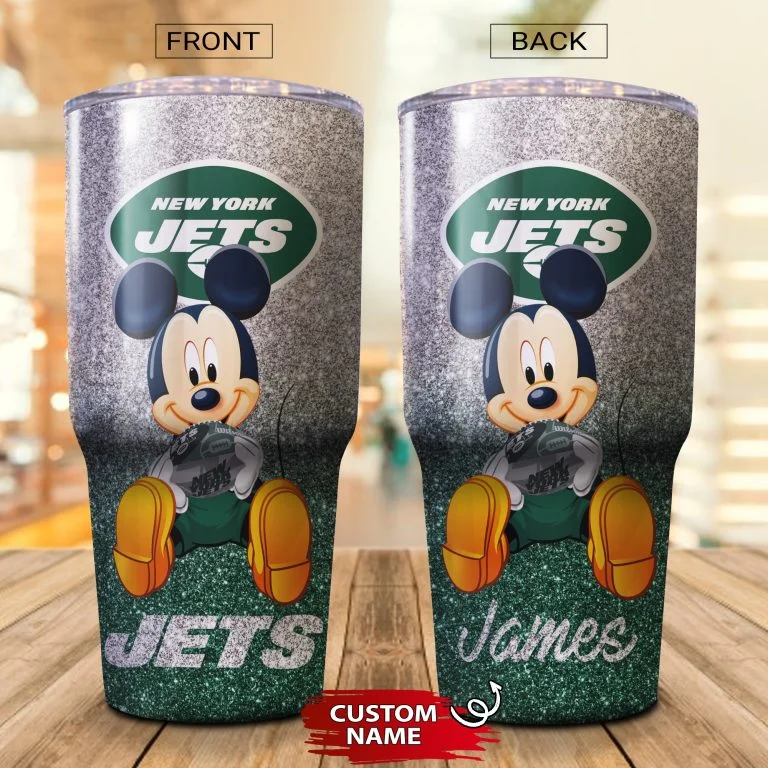 Personalized Mickey New York Jets Tumbler Cup 20oz, 30oz - Image 2