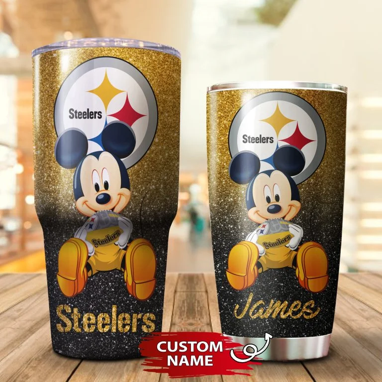 Personalized Mickey Pittsburgh Steelers Tumbler Cup 20oz, 30oz - Image 3