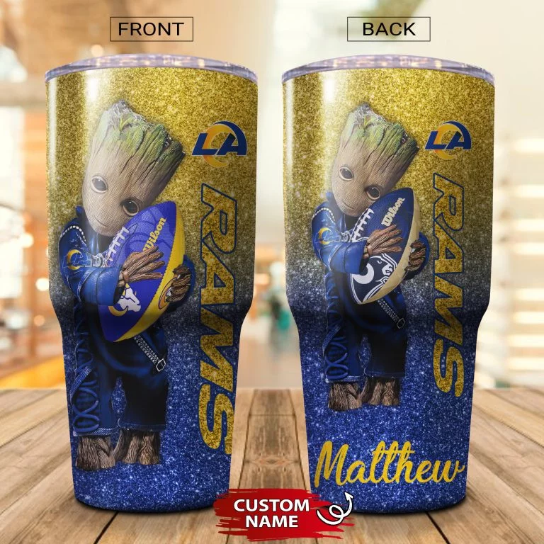 Personalized Baby Groot Hug Rams Tumbler Cup 20OZ, 30OZ - Image 2
