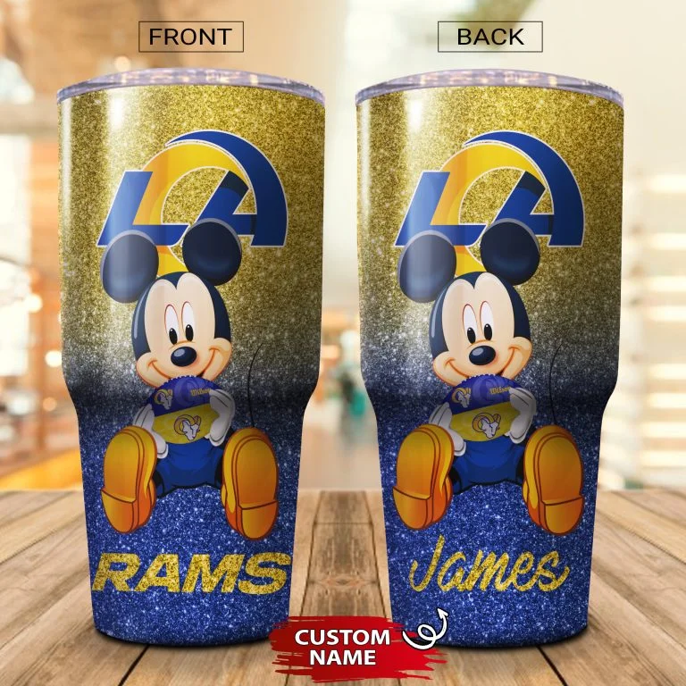 Personalized Mickey Rams Tumbler Cup 20OZ, 30OZ - Image 2
