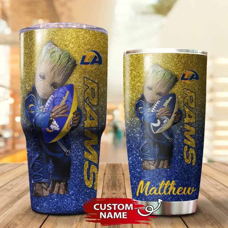 Personalized Baby Groot Hug Rams Tumbler Cup 20OZ, 30OZ - Image 3
