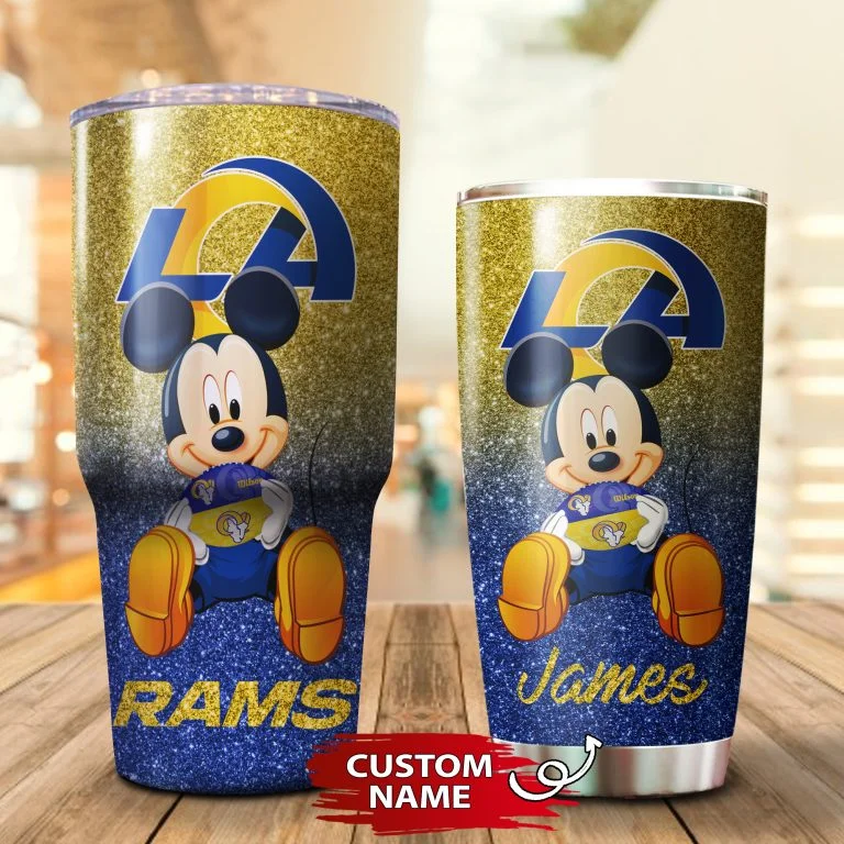 Personalized Mickey Rams Tumbler Cup 20OZ, 30OZ - Image 3