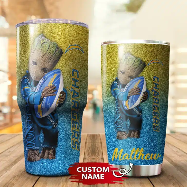 Personalized Baby Groot Hug Chargers Tumbler Cup 20oz, 30oz - Image 3