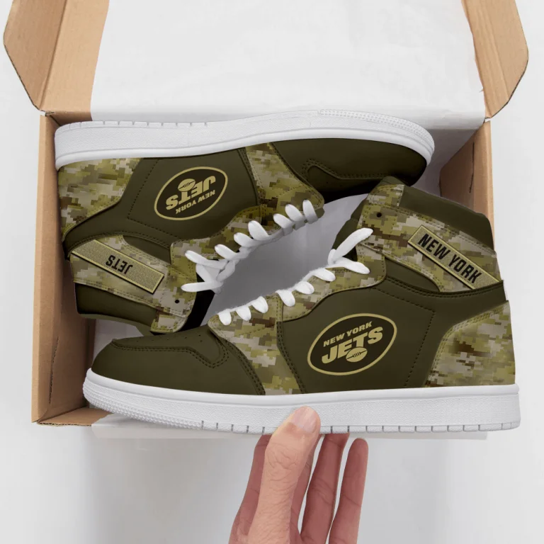 New York Jets Jordan Sneakers WB37 - Image 3
