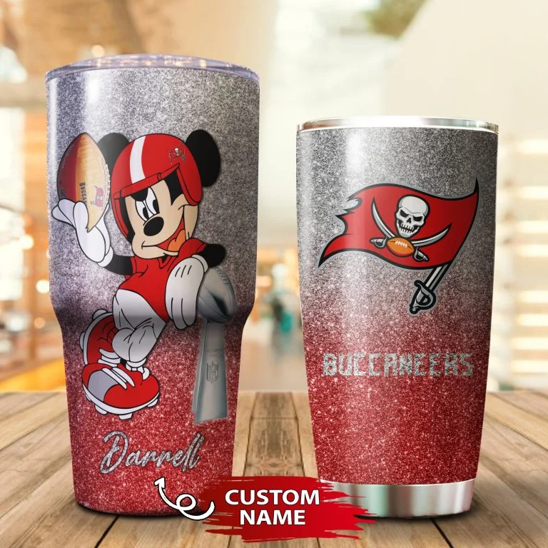 Personalized Mickey Tampa Bay Buccaneers Tumbler Cup 20oz, 30oz - Image 3