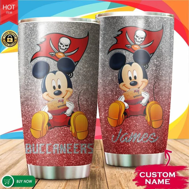 Personalized Mickey Tampa Bay Buccaneers Tumbler Cup 20oz, 30oz