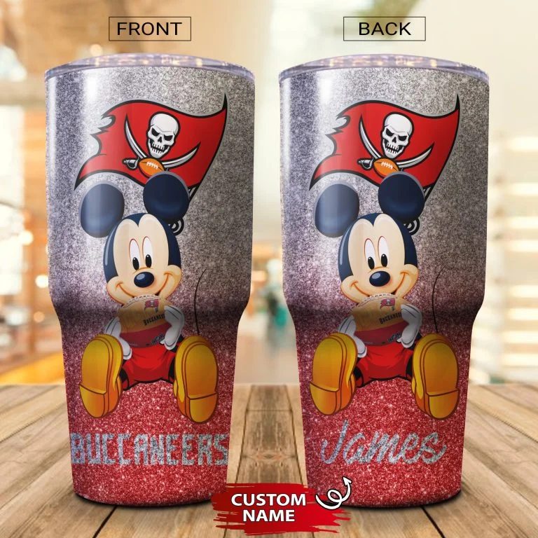 Personalized Mickey Tampa Bay Buccaneers Tumbler Cup 20oz, 30oz - Image 2