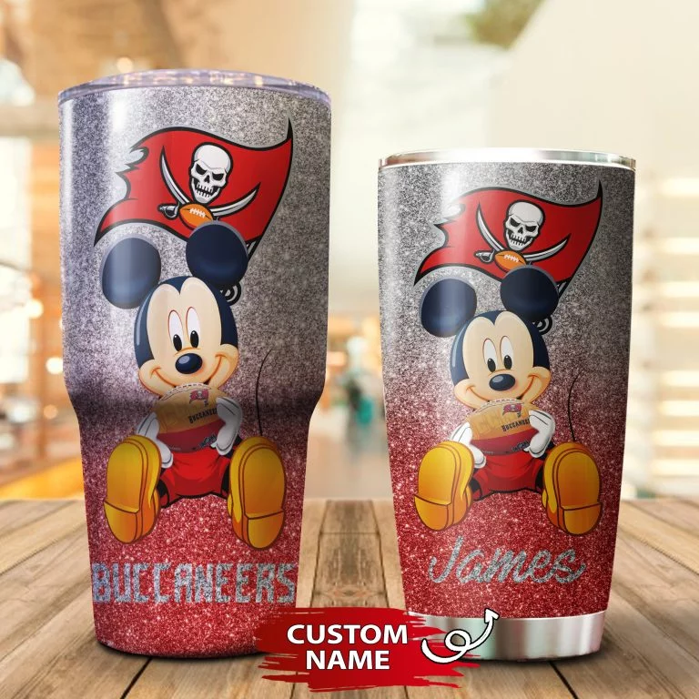 Personalized Mickey Tampa Bay Buccaneers Tumbler Cup 20oz, 30oz - Image 3
