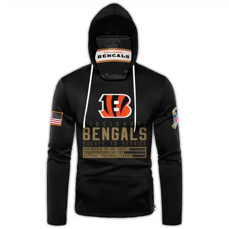 Hoodie Mask Cincinnati Bengals | Custom Name | Limited Edition VI89