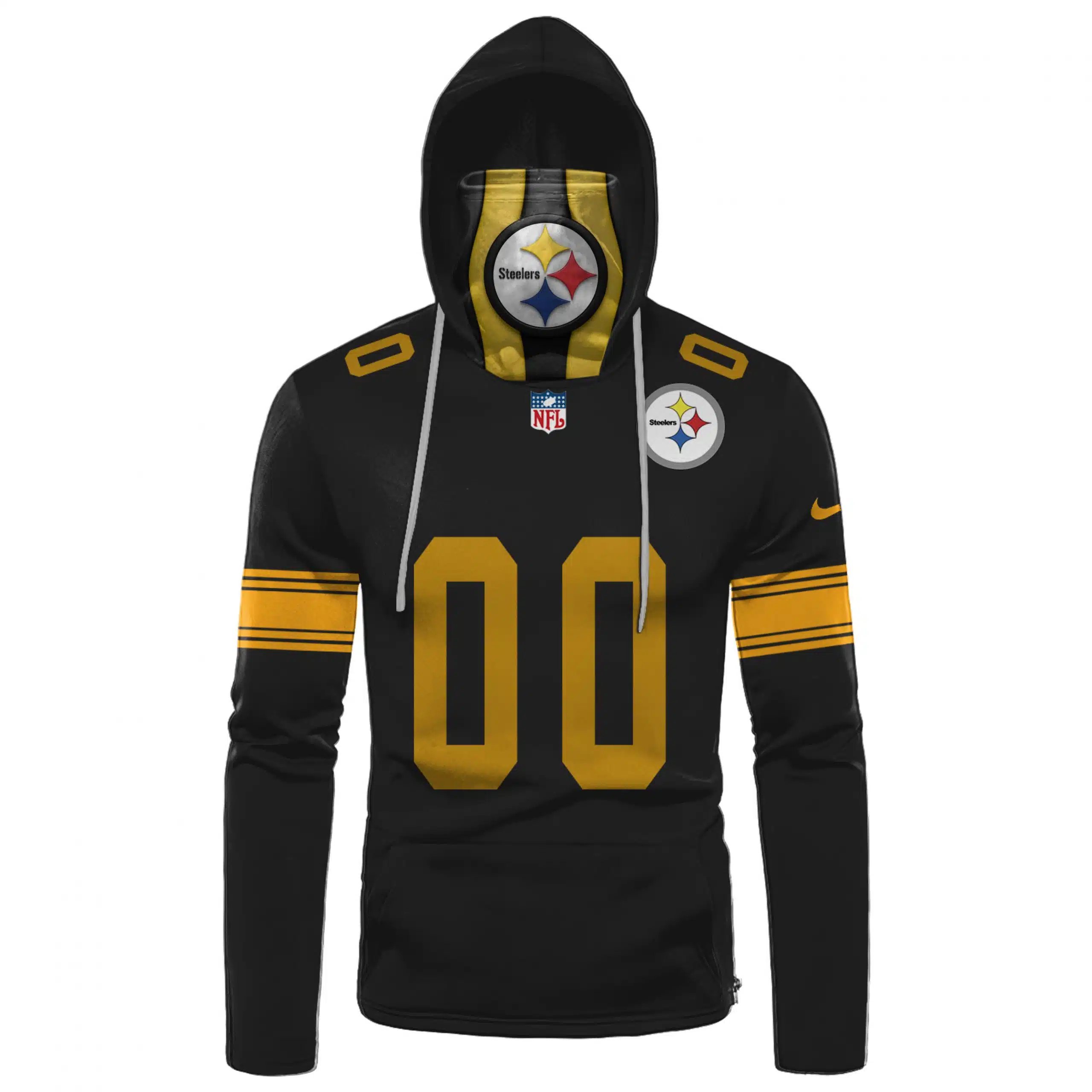 Hoodie Mask Pittsburgh Steelers | Custom Name | Limited Edition FW27