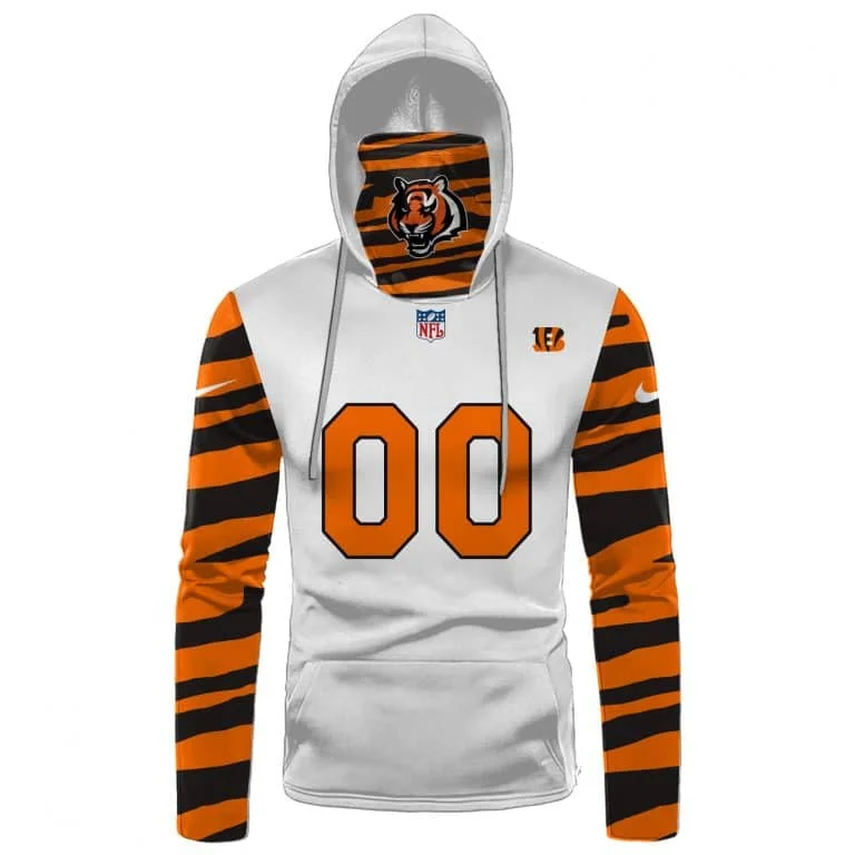 Hoodie Mask Cincinnati Bengals | Custom Name | Limited Edition VQ94