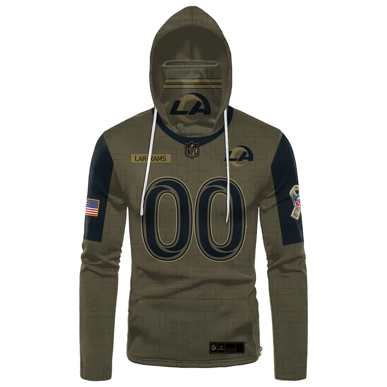 Hoodie Mask Los Angeles Rams | Custom Name | Limited Edition IH54