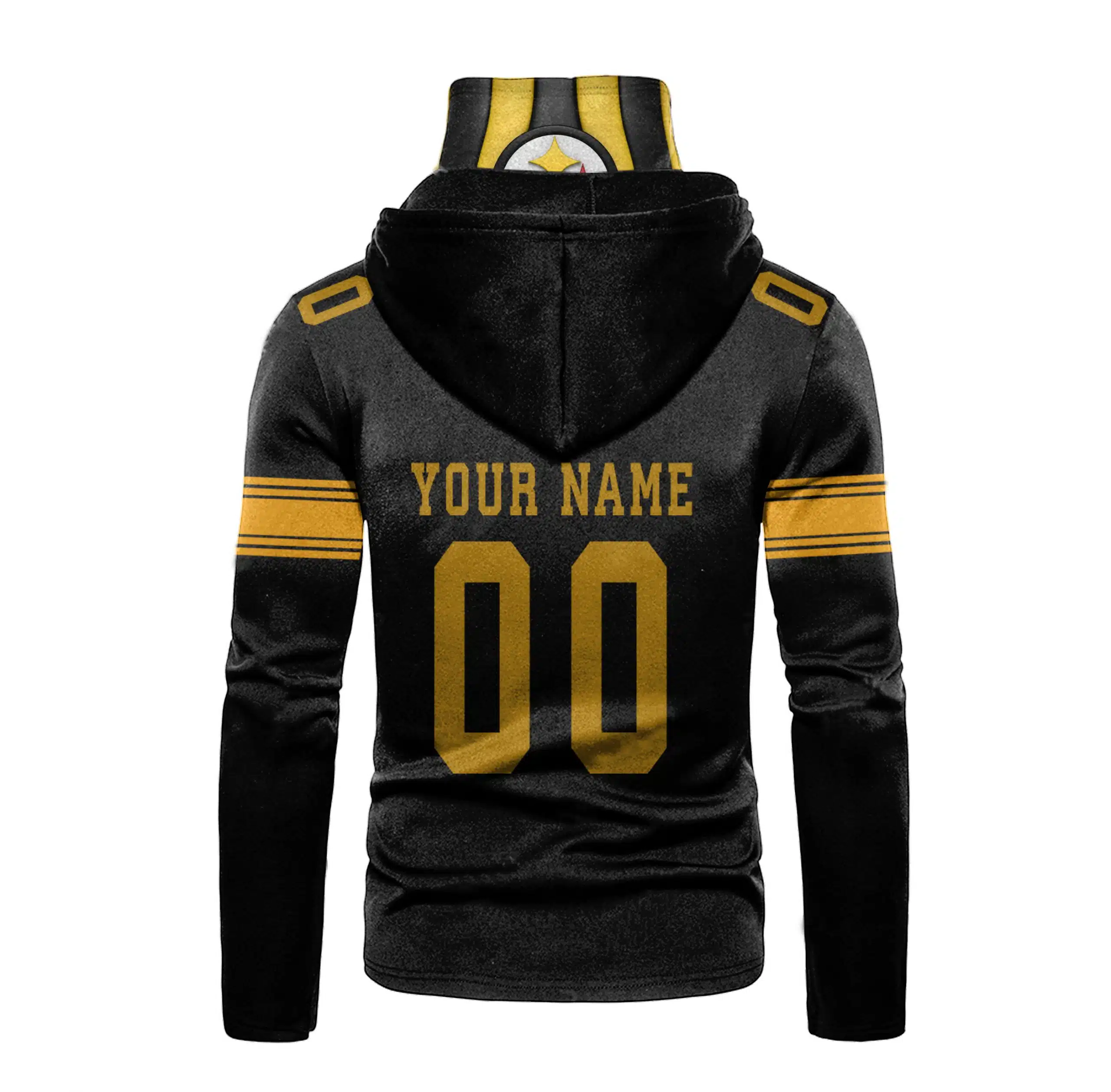 Hoodie Mask Pittsburgh Steelers | Custom Name | Limited Edition FW27 - Image 2