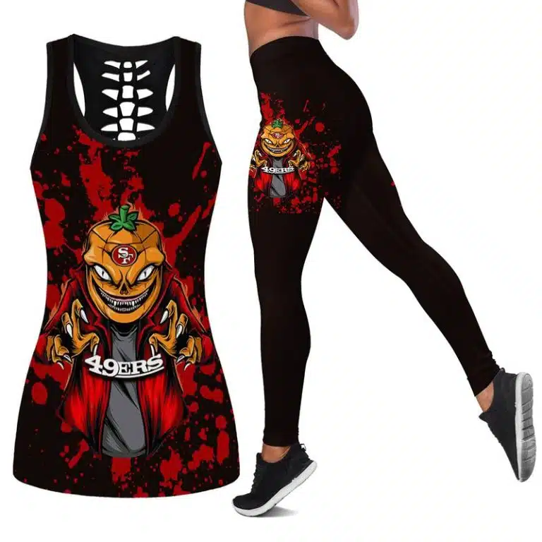 San Francisco 49ers Women's Hollow Out Tank Top & Legging ET47