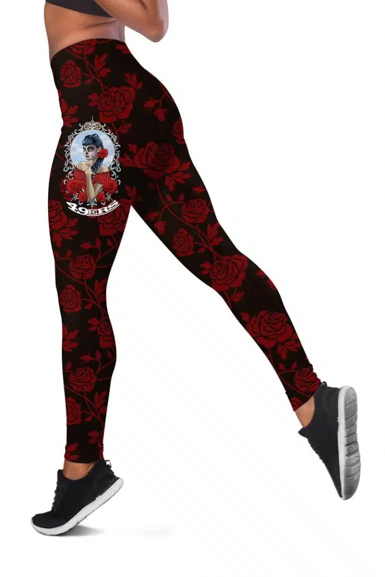 San Francisco 49ers Women's Hollow Out Tank Top & Legging LT57 - Image 3