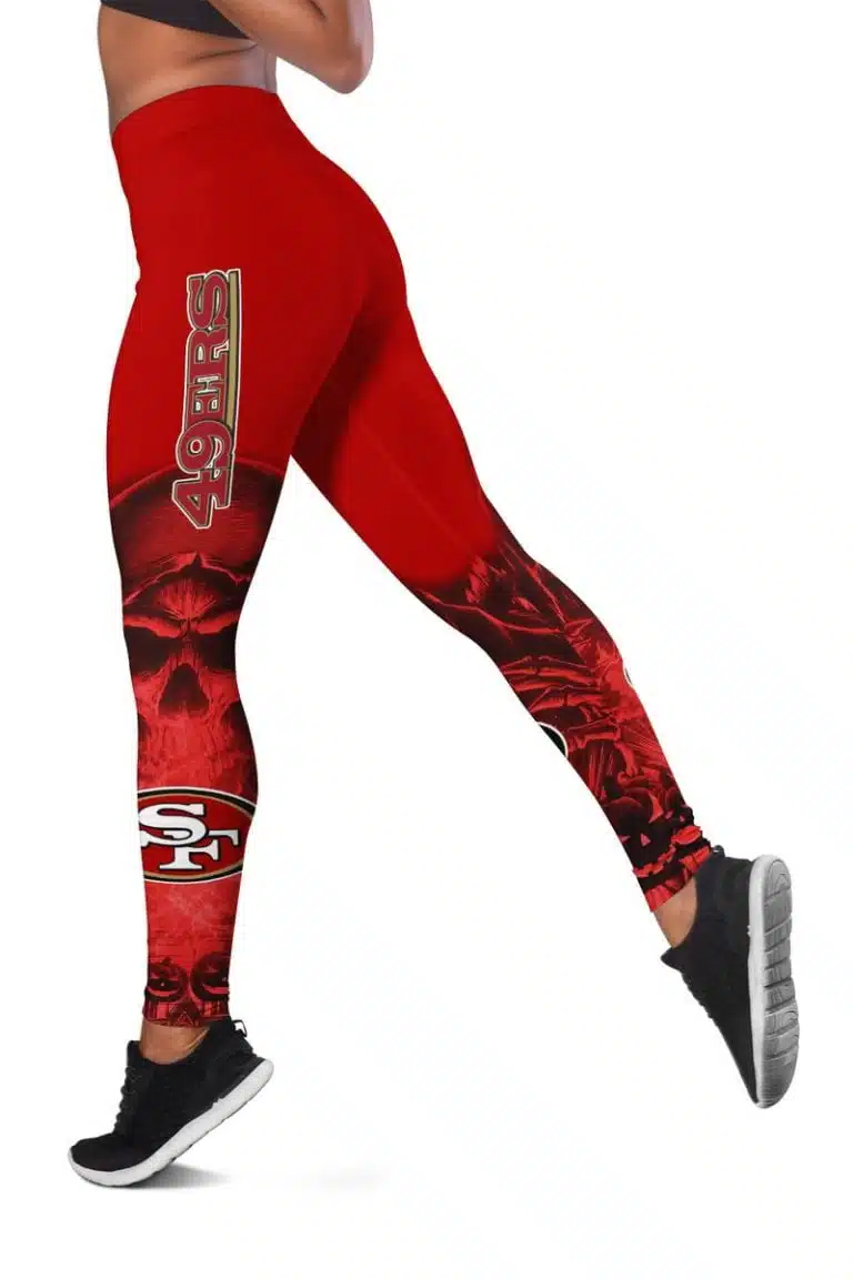 San Francisco 49ers Women's Hollow Out Tank Top & Legging JE47 - Image 3